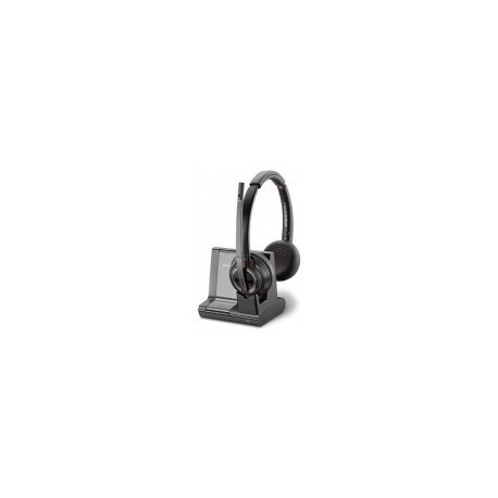 Poly Audífonos Savi W8220, Inalámbrico, DECT, Bluetooth, Negro