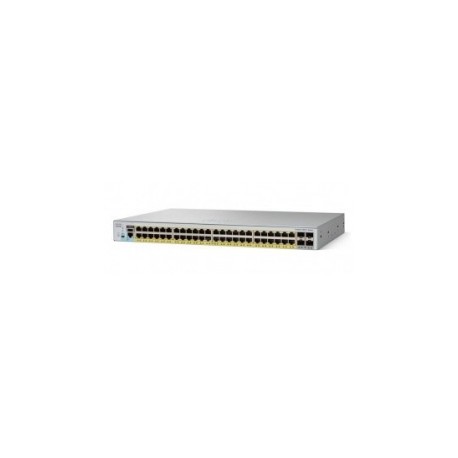 Switch Cisco Gigabit Ethernet Catalyst C2960L-48PQ, 48 Puertos...