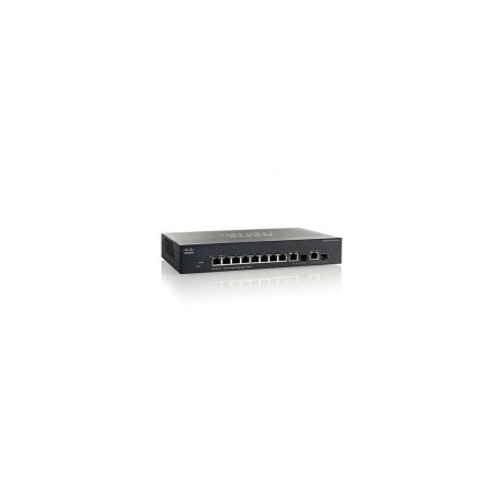 Switch Cisco Gigabit Ethernet SG350-10P PoE 62W, 8 Puertos...