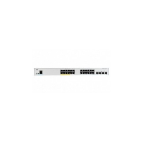 Switch Cisco Gigabit Ethernet Catalyst 1000, 24 Puertos PoE+ 195W,...